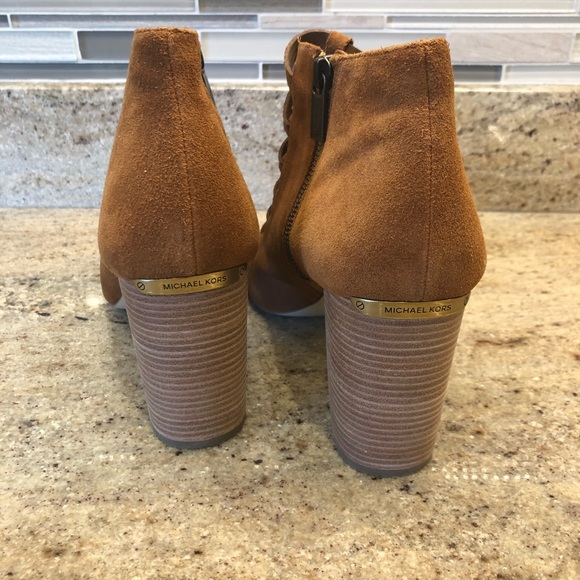 MK Suede Open Toe booties - Picture 7 of 8